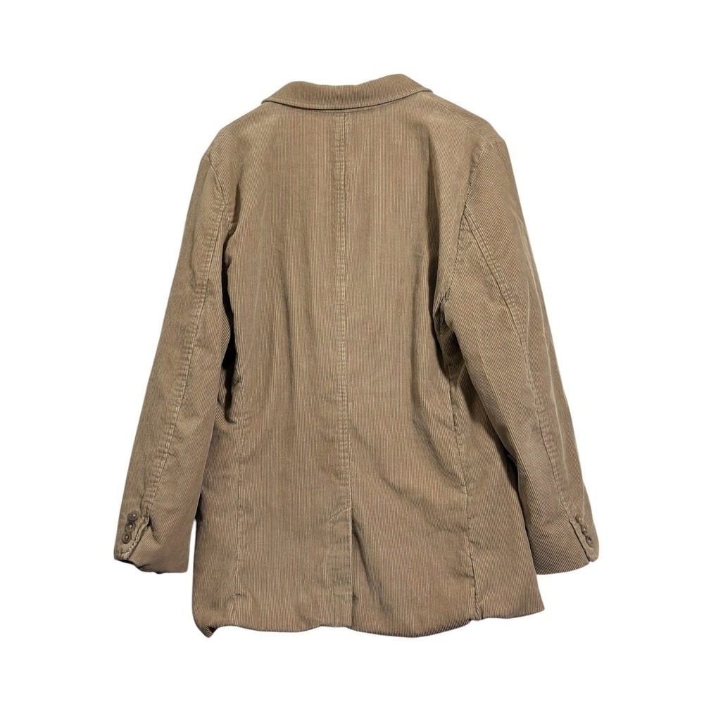 Banana Republic Mens Tan Corduroy 3-Button Blazer Sport Coat Jacket Khaki Large - Picture 2 of 10